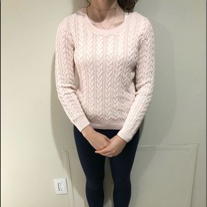light pink sweater